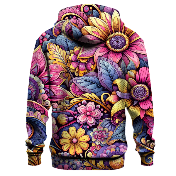 Bohemian Flower Bliss Hoodie