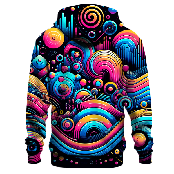 Synth Pop Spectrum Design Hoodie Pullover Hoodies