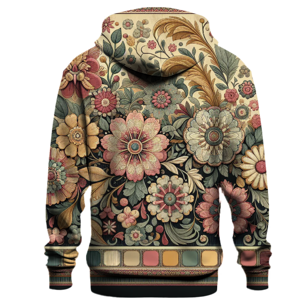 Vintage Floral Cascade Hoodie