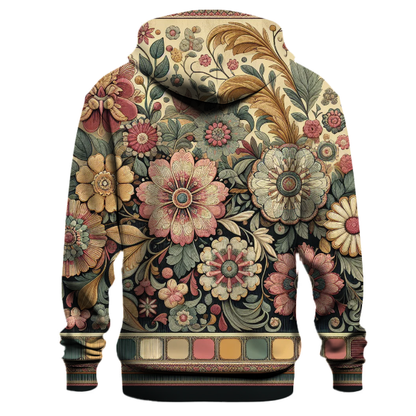 Vintage Floral Cascade Hoodie