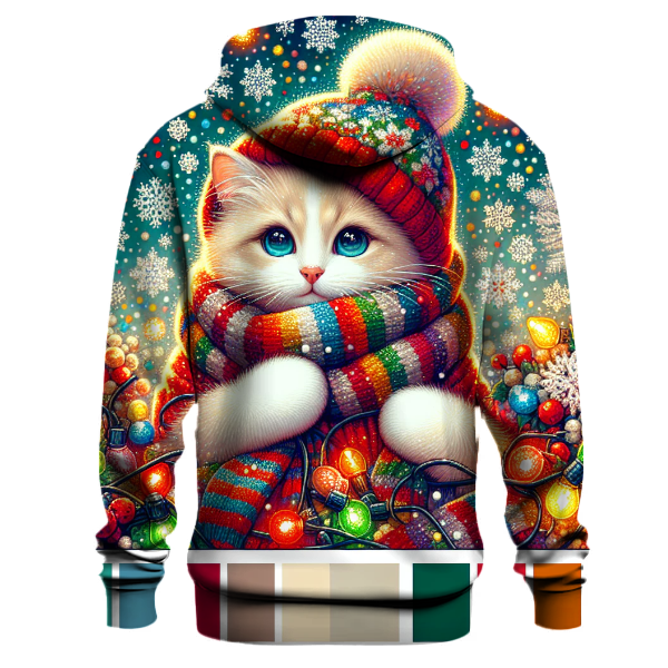 Frosty Feline Festivities Hoodie