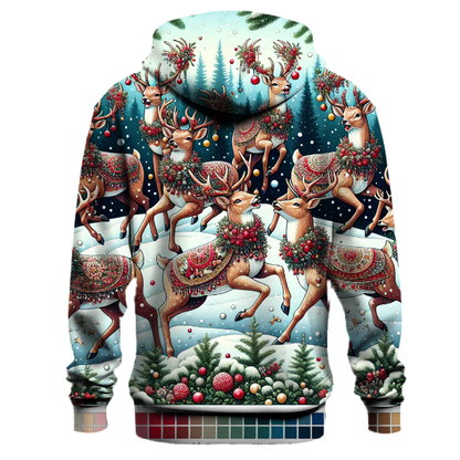 Festive Deer Dance Hoodie