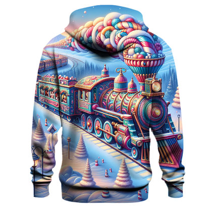 Candy Cane Express Train Hoodie