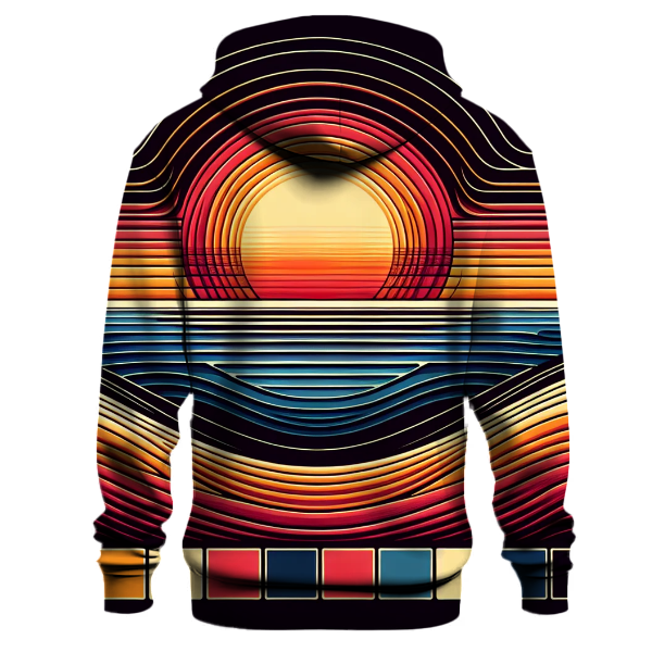 Retro Sunset Stripes Hoodie