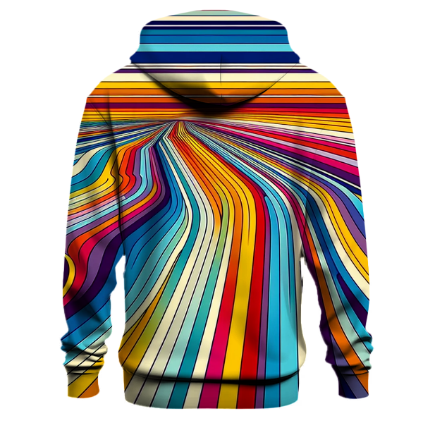 Radiant Rainbow Stripes Hoodie