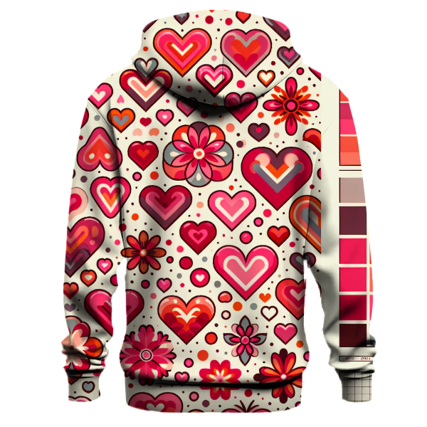 Groovy Heart Patterns Hoodie