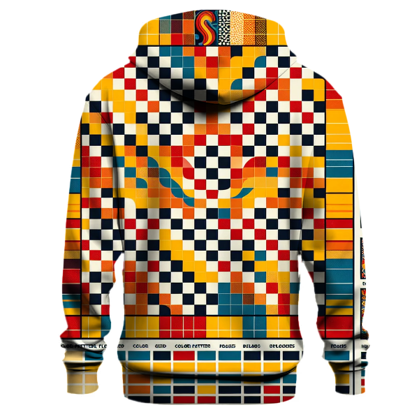 70s Rainbow Check Hoodie