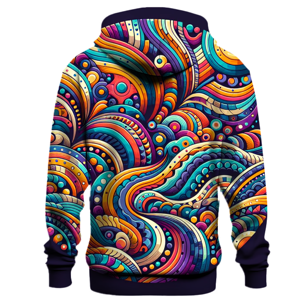 Groovy Retro Mosaic Hoodie