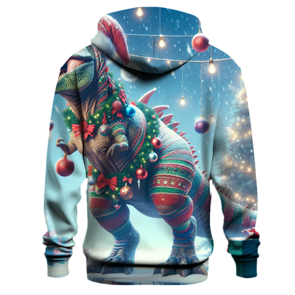 Jolly Holiday Dinosaur Hoodie