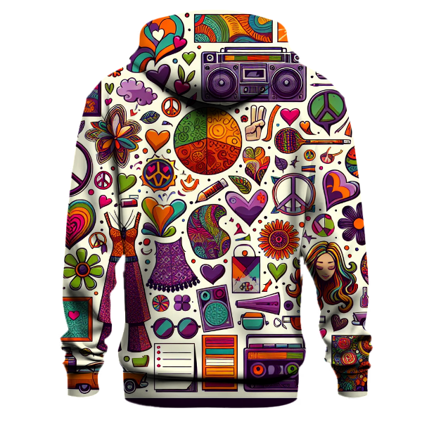 Radiant Retro Collage Hoodie