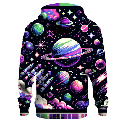 Pixelated Space Odyssey Hoodie