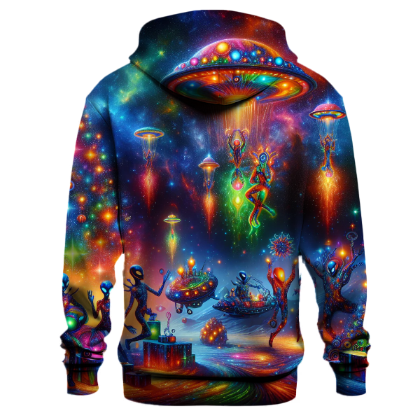 Merry Christmas Alien Invasion Hoodie