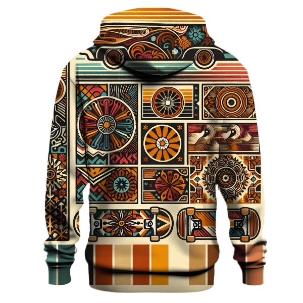 Cool 70s Skateboard Style Hoodie