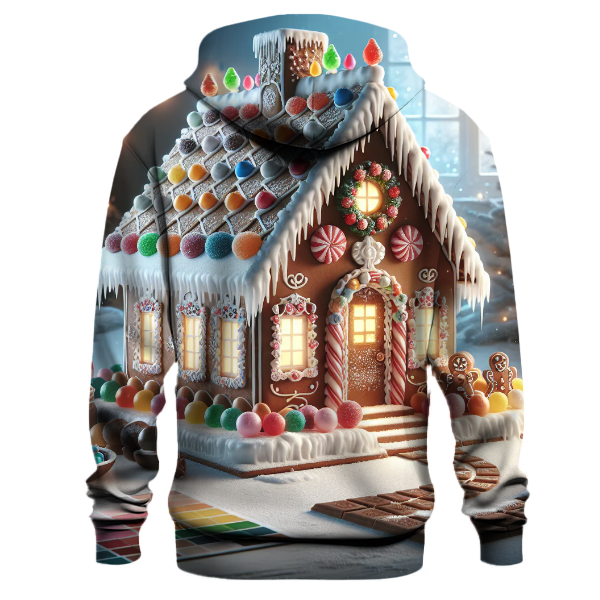 Charming Gingerbread House with Candy Decorations Hoodie