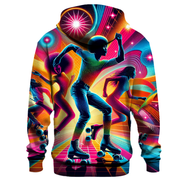 Retro Roller Disco Design Hoodie