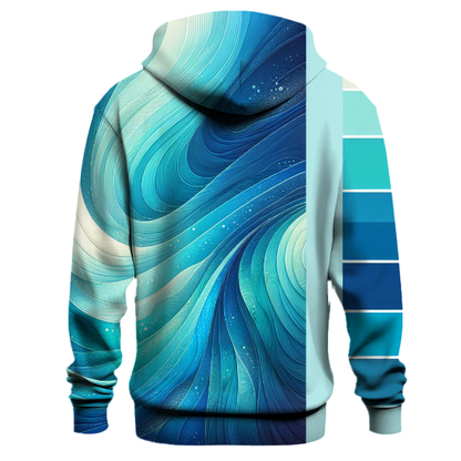 Sapphire Ocean Wave Hoodie