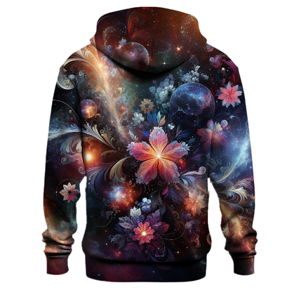 Galactic Floral Fusion Hoodie