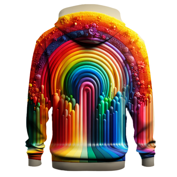 Retro Rainbow Burst Hoodie