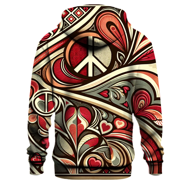 Peace Love Harmony Design Hoodie