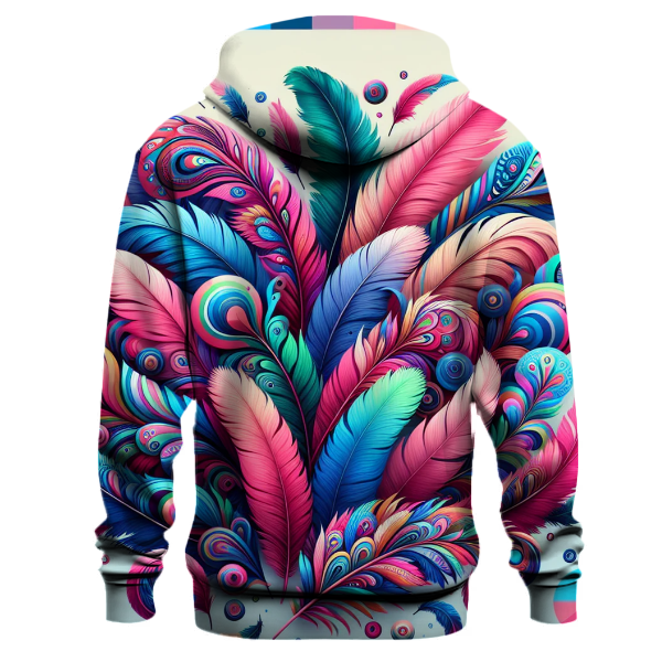 Colorful Festival Feathers Hoodie