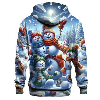 Frosty Friends Snowball Fight Hoodie