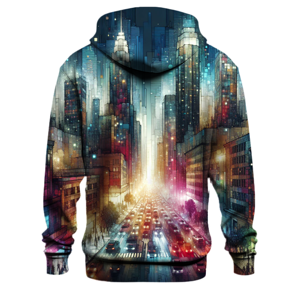 Gleaming Urban Cityscape Hoodie