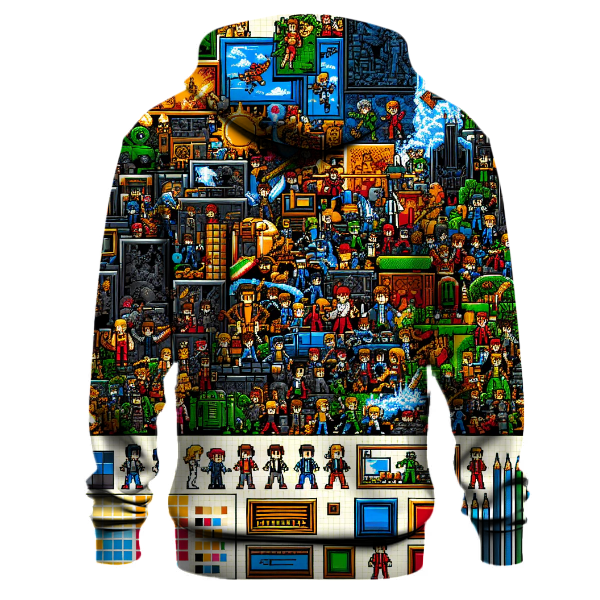 Classic Video Game Heroes Hoodie