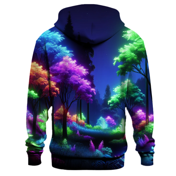 Futuristic Neon Forest Hoodie