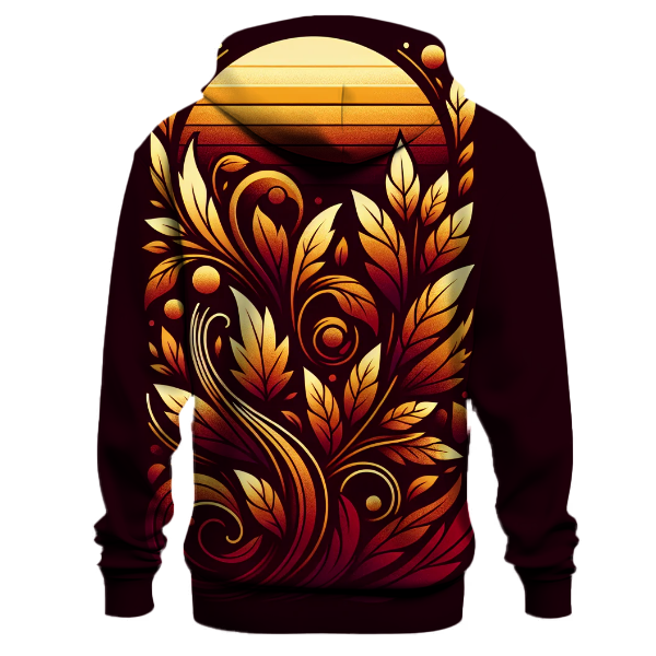 Fiery Autumn Leaves Hoodie