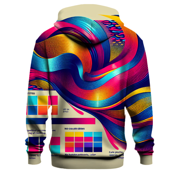 Neon Retro Waves Hoodie