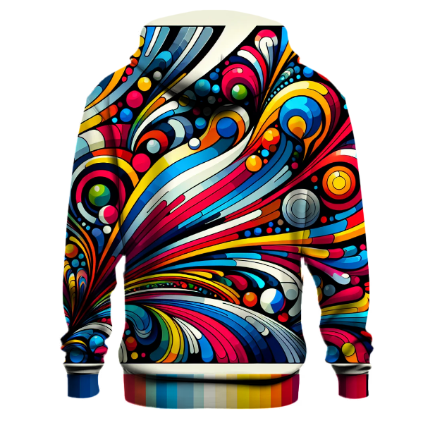 Retro Color Splash Hoodie