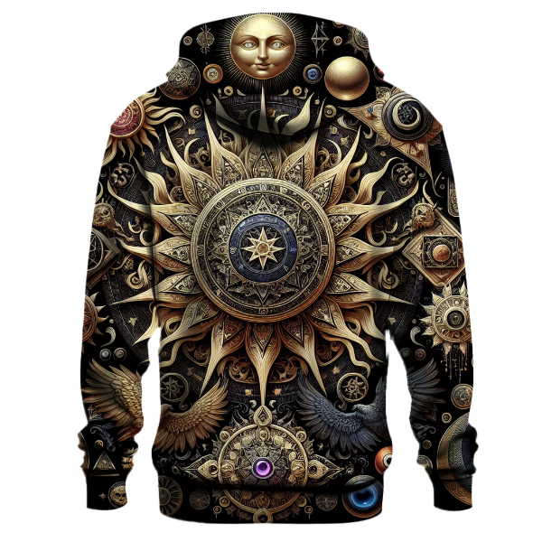 Mystic Tarot Symbols Hoodie