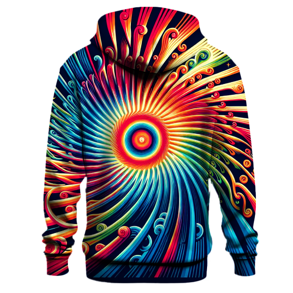 Retro Rainbow Blast Hoodie