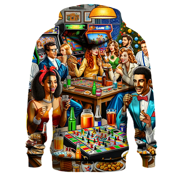 Retro Holiday Game Night Hoodie