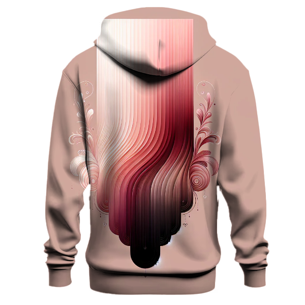 Blush To Burgundy Fade Hoodie Custom Hoodies