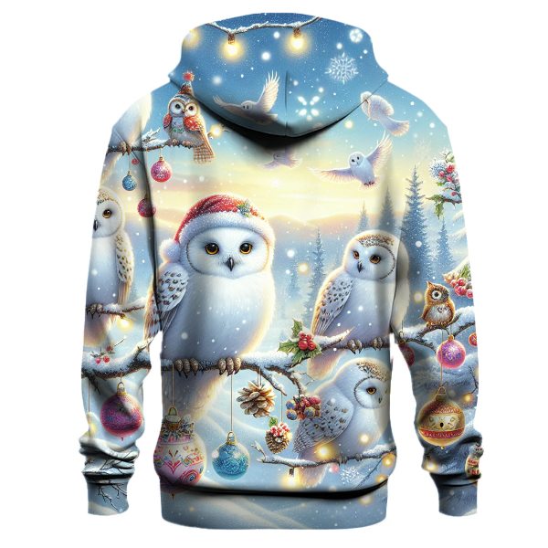 Snowy Owl Festivities Hoodie