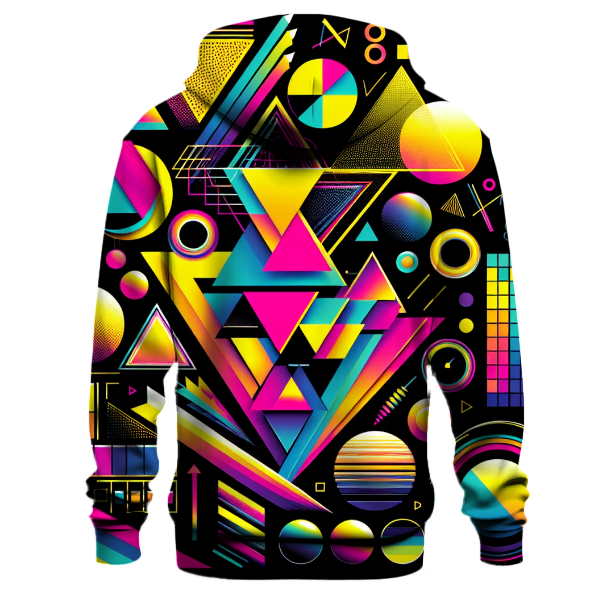 Geometric Neon Art Hoodie