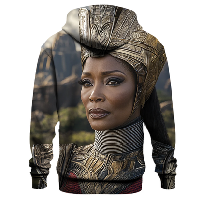 Angela Bassett: Regal Resilience of the Wakandan Queen Hoodie