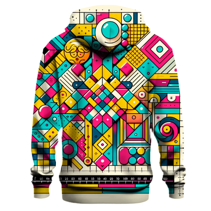 Colorful 80s Mosaic Hoodie