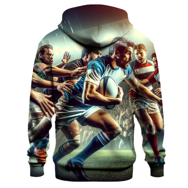 Rugby Team Unity Hoodie Embroidered Hoodies