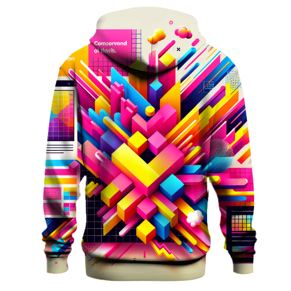 Vibrant Color Block Hoodie