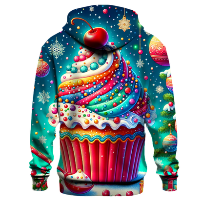 Cheery Christmas Cupcake Hoodie