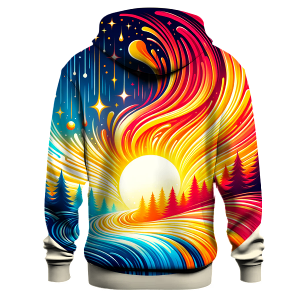 Vibrant Carnival Gradient Hoodie