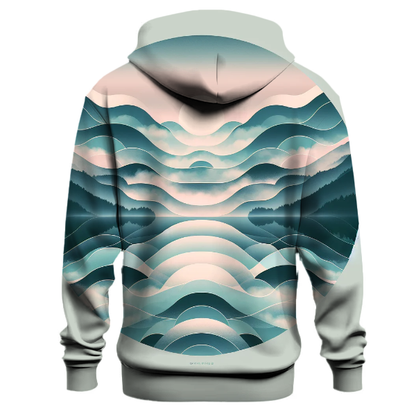 Misty Lake Reflections Hoodie