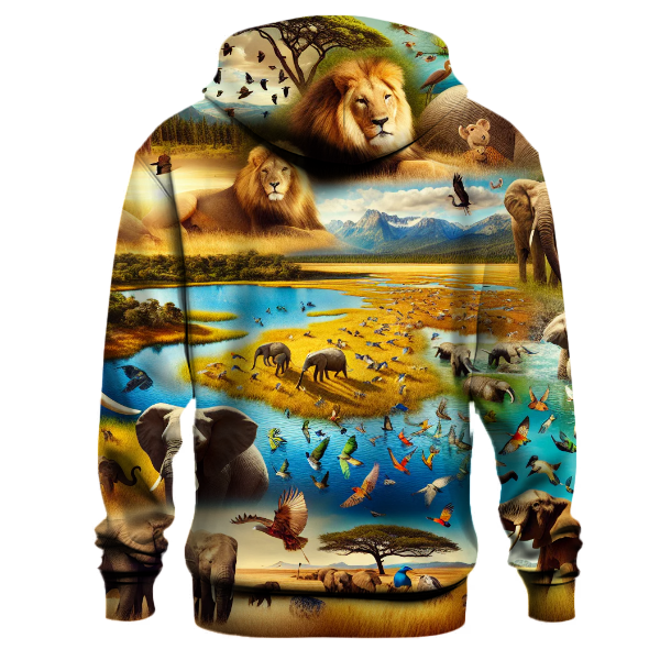 Animal Kingdom Collage Hoodie