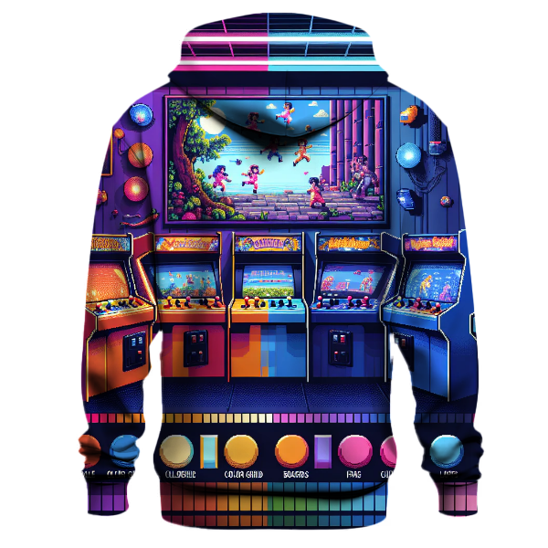 Timeless Retro Arcade Adventure Hoodie