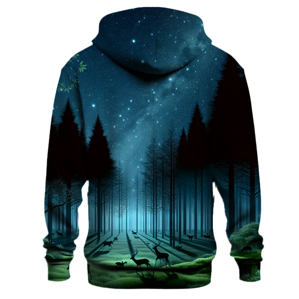 Dreamy Moonlit Forest Hoodie