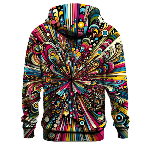 Retro Rainbow Explosion Hoodie