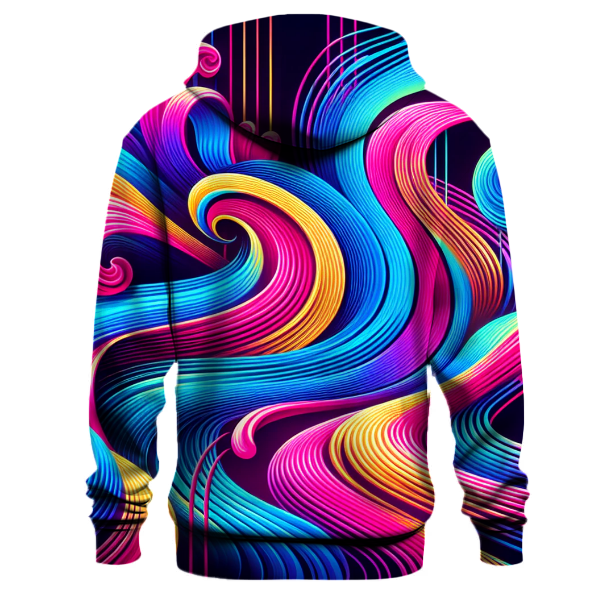 Retro Neon Mirage Hoodie