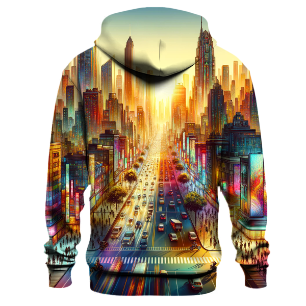 Dynamic Cityscape Adventure Hoodie